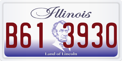 IL license plate B613930