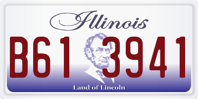 IL license plate B613941