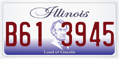 IL license plate B613945