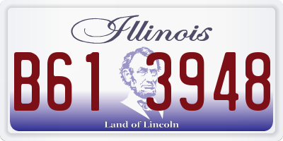 IL license plate B613948