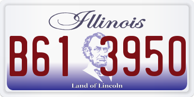 IL license plate B613950