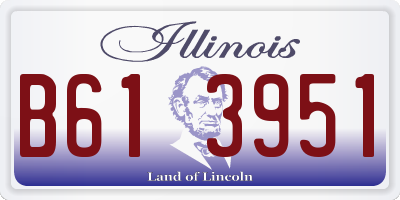 IL license plate B613951