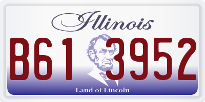 IL license plate B613952