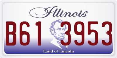 IL license plate B613953