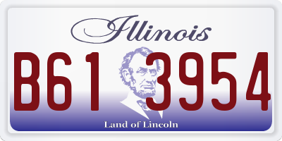 IL license plate B613954