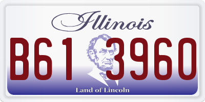 IL license plate B613960