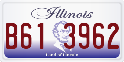 IL license plate B613962