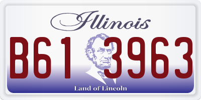 IL license plate B613963