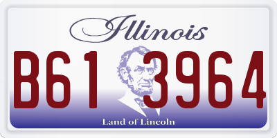 IL license plate B613964