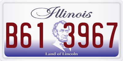IL license plate B613967
