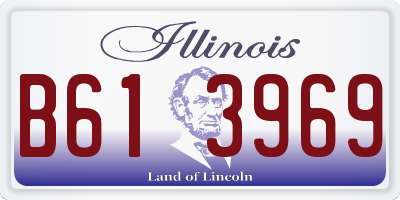 IL license plate B613969