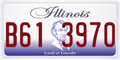 IL license plate B613970