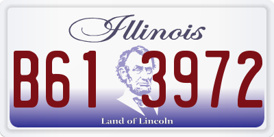 IL license plate B613972