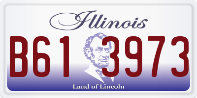 IL license plate B613973