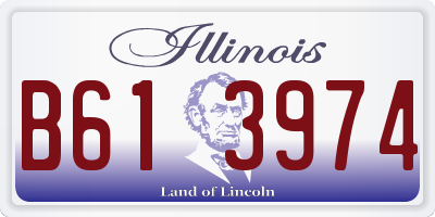 IL license plate B613974