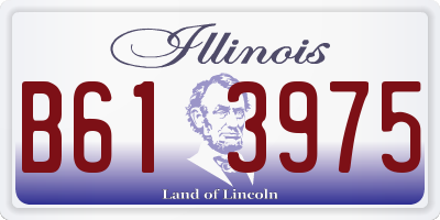 IL license plate B613975