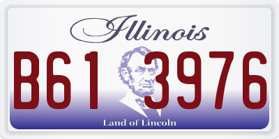 IL license plate B613976