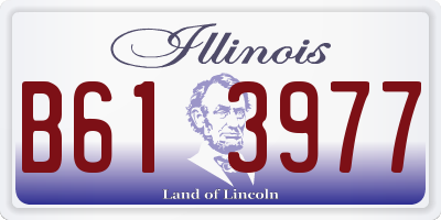 IL license plate B613977
