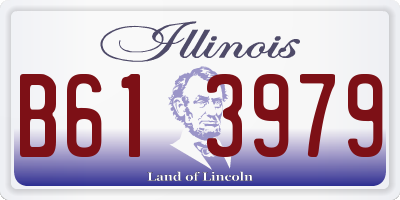 IL license plate B613979