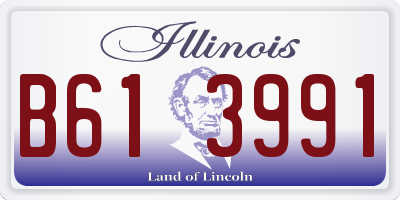 IL license plate B613991