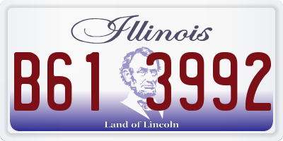 IL license plate B613992