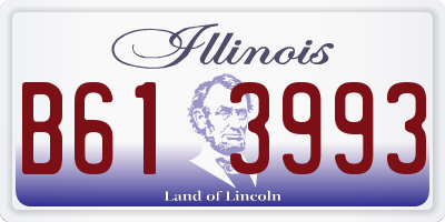 IL license plate B613993