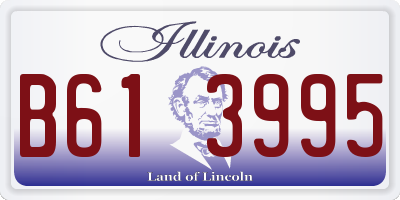 IL license plate B613995