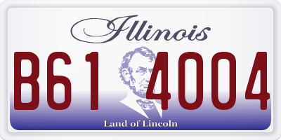 IL license plate B614004