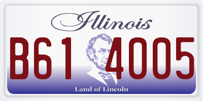 IL license plate B614005