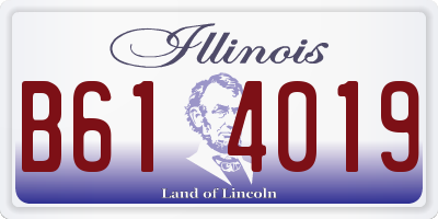 IL license plate B614019
