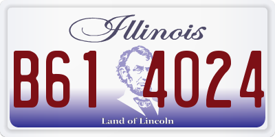 IL license plate B614024