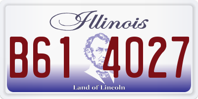 IL license plate B614027