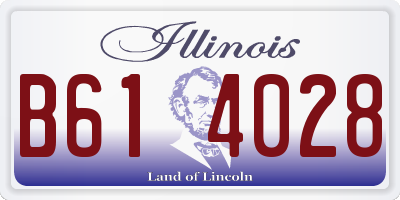 IL license plate B614028