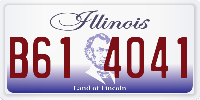 IL license plate B614041