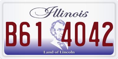 IL license plate B614042
