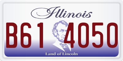 IL license plate B614050