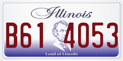 IL license plate B614053