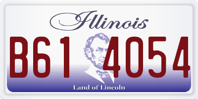 IL license plate B614054
