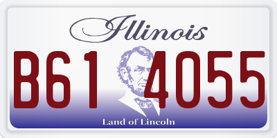 IL license plate B614055