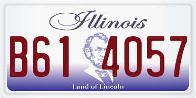 IL license plate B614057