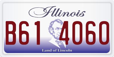 IL license plate B614060