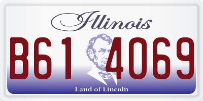 IL license plate B614069