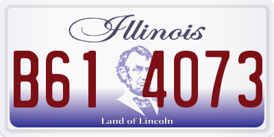 IL license plate B614073