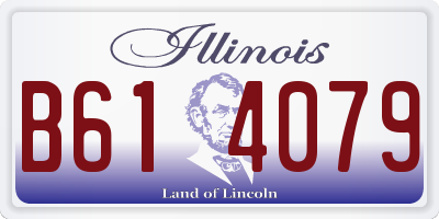 IL license plate B614079