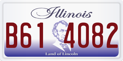 IL license plate B614082