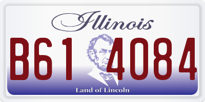 IL license plate B614084
