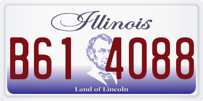 IL license plate B614088