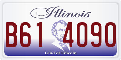 IL license plate B614090