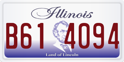 IL license plate B614094