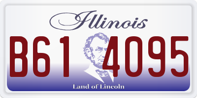 IL license plate B614095